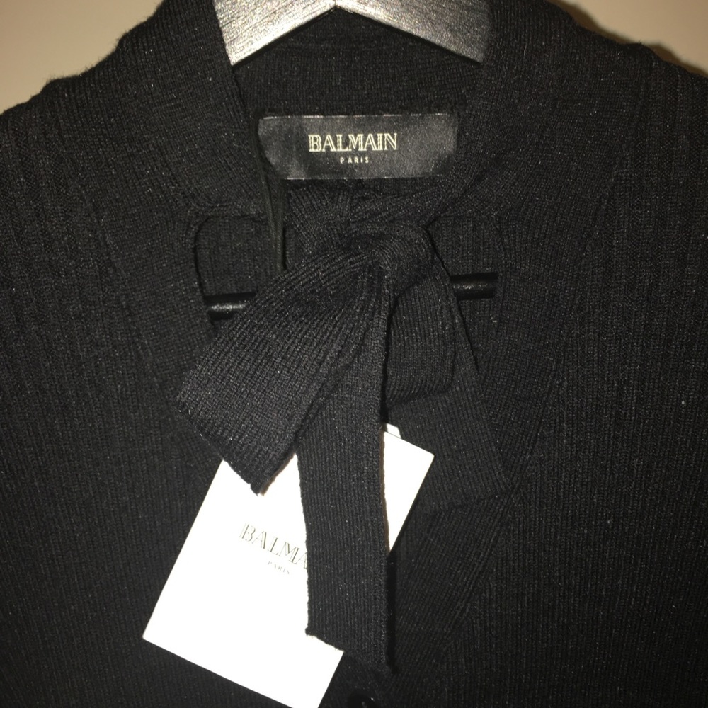 Balmain Paris A/W 16' Ribbed Midi Dress